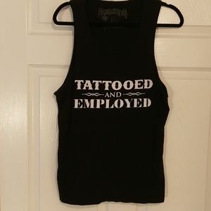 TATTOOED AND EMPLOYED Tank Top